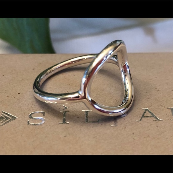 Silpada “Karma” Circle Sterling Silver Ring SZ 9 - Picture 4 of 8